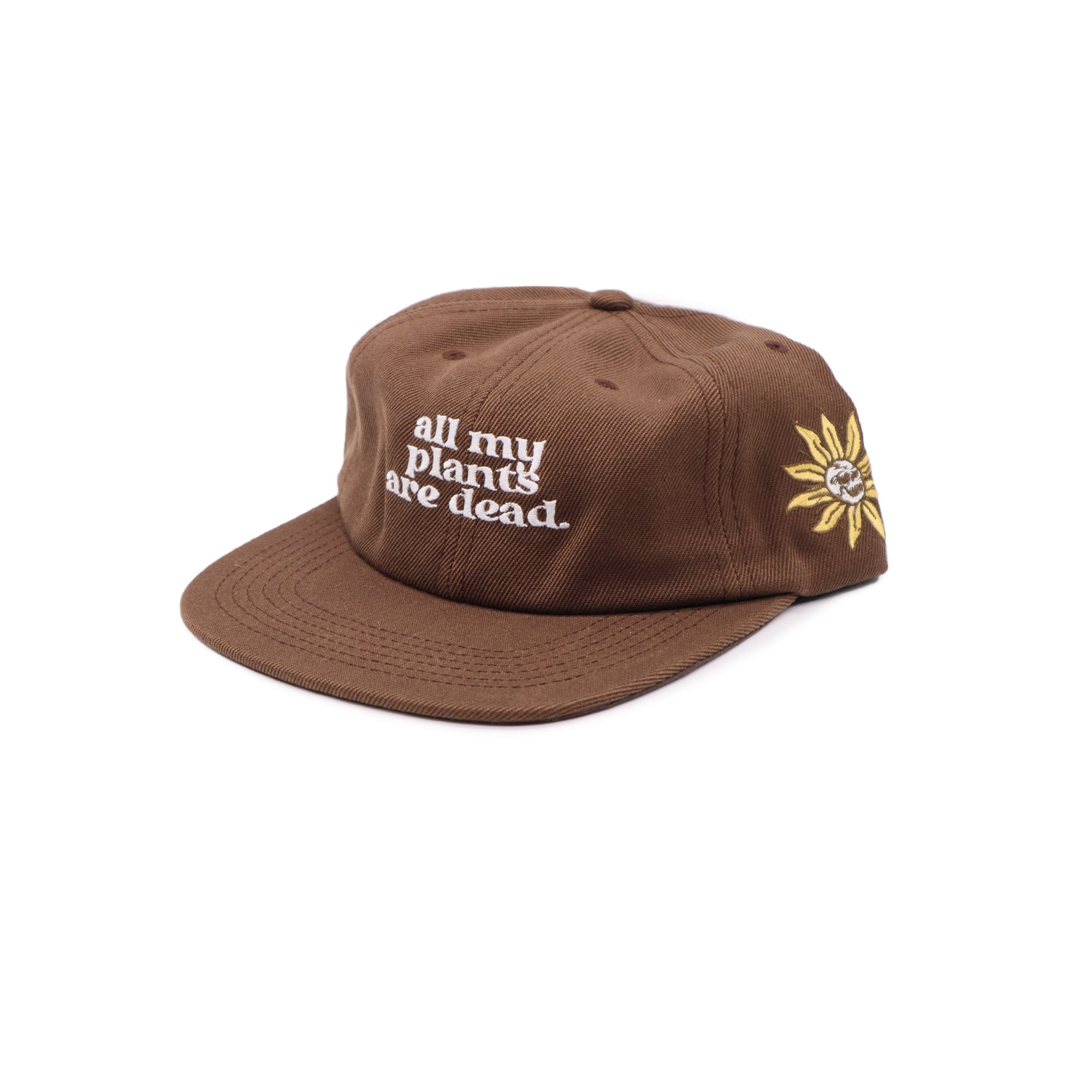 Greenslate Studio Brown Plant Snapback Hat